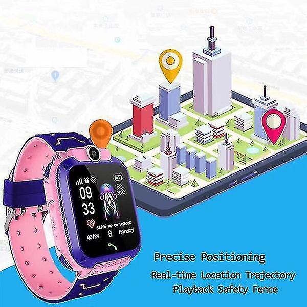 Children's Smart Watch Sos Phone Watch Smartwatch For Kids Sim Card Photo Waterproof Ip67 Kids Gift For Ios Android