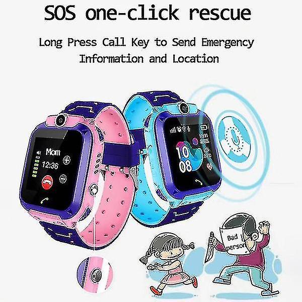 Children's Smart Watch Sos Phone Watch Smartwatch For Kids Sim Card Photo Waterproof Ip67 Kids Gift For Ios Android