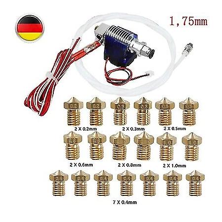 3D Printer Accessories extruder and nozzle set compatible with 3d printer