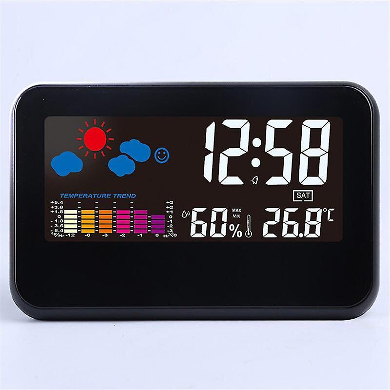 Alarm Clocks Color Display Digital Weather Station Temperature Humidity Electronic Thermometer Hygrometer