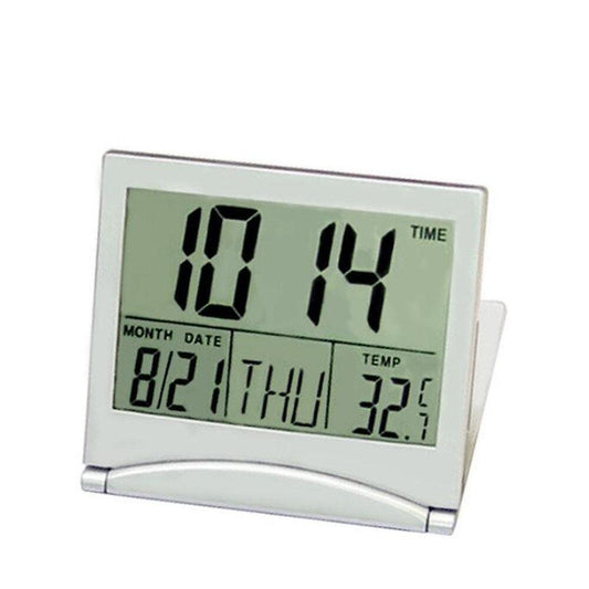 Alarm Clocks Travel Desk Digital LCD Thermometer Calendar Alarm Clock Flexible Cover