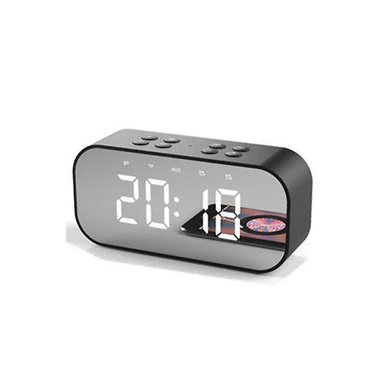 Alarm Clocks Wireless Bluetooth 5.0 Speaker Double Alarm Clock FM Radio HiFi Music Column Subwoofer Hands-free