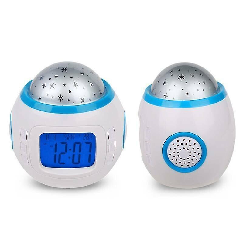 Alarm Clocks Kids Star Sky Projection Music LCD Digital Display Alarm Clocks Multifunction