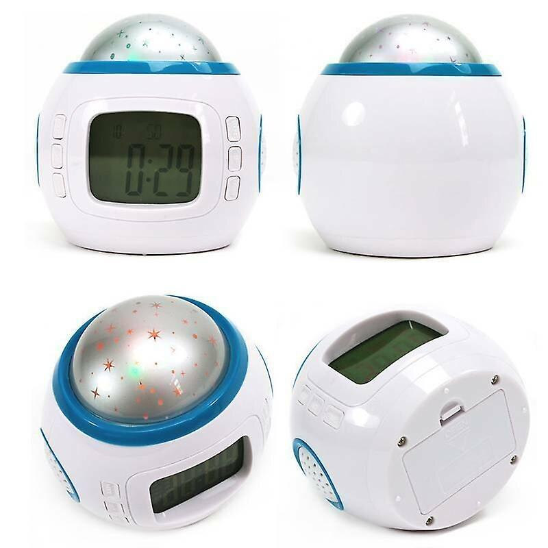 Alarm Clocks Kids Star Sky Projection Music LCD Digital Display Alarm Clocks Multifunction