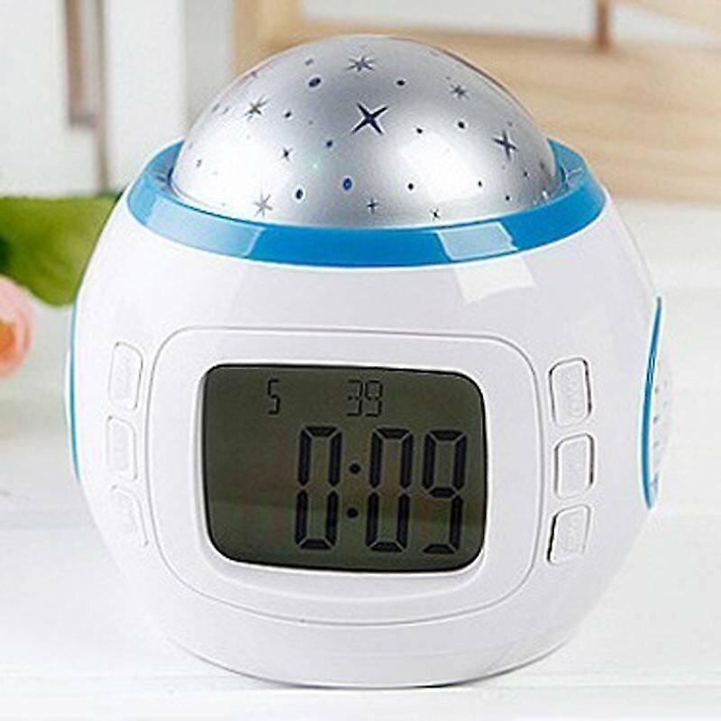 Alarm Clocks Kids Star Sky Projection Music LCD Digital Display Alarm Clocks Multifunction