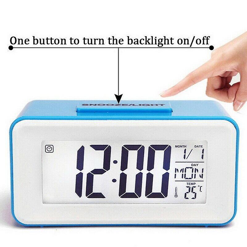 Alarm Clocks Red Digital Snooze LED Alarm Clock Backlight Time Calendar Thermometer Temperature