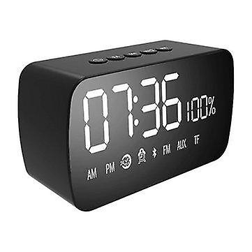 Alarm Clocks LED Digital Alarm Clock USB Mirror Display Bluetooth AUX Radios Speaker Portable