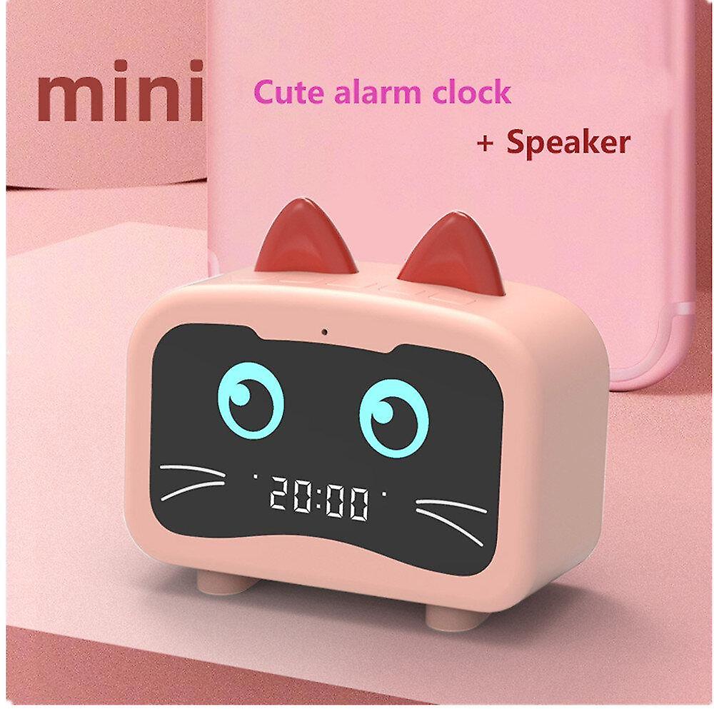 Alarm Clocks New Smart Cute Pet LED Digital Alarm Clock Totoro Bluetooth Speaker With Radio