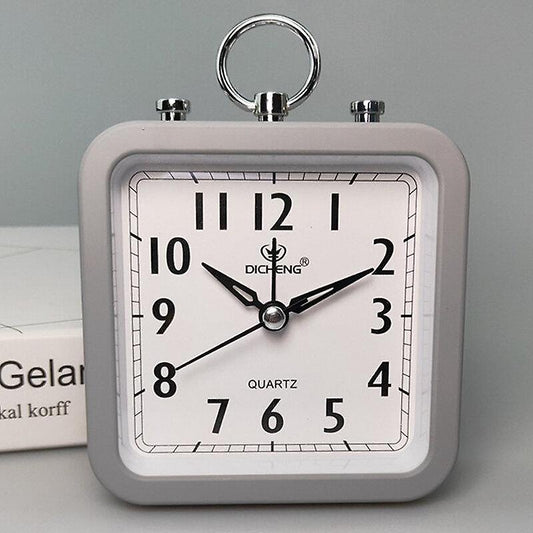 Alarm Clocks Grey EASY TO READ Alarm Clock Small Portable Desk Bedside Dispaly Time Travel Decor