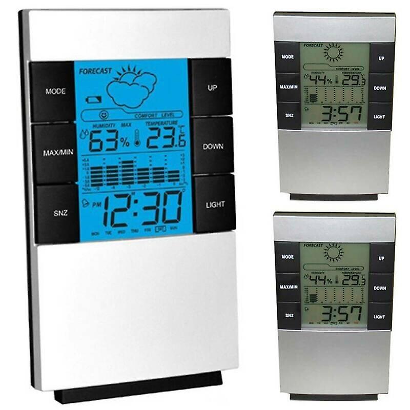 Alarm Clocks Projection LCD Display Digital Alarm Clocks Temperature Weather Station Bedroom