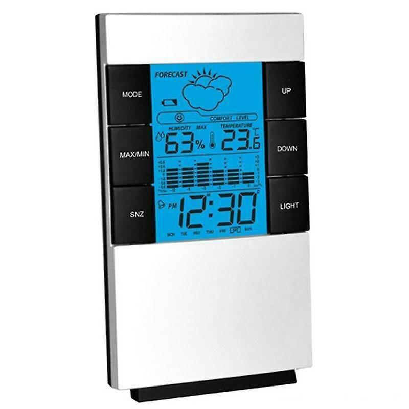 Alarm Clocks Projection LCD Display Digital Alarm Clocks Temperature Weather Station Bedroom