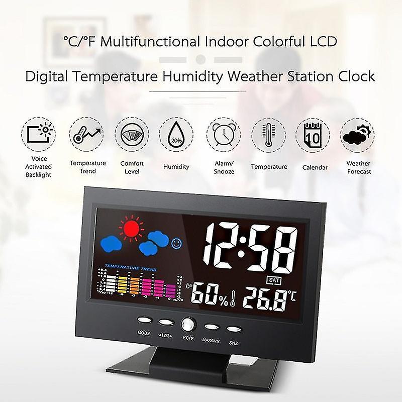 Alarm Clocks Digital LED Clock Alarm Temp and date