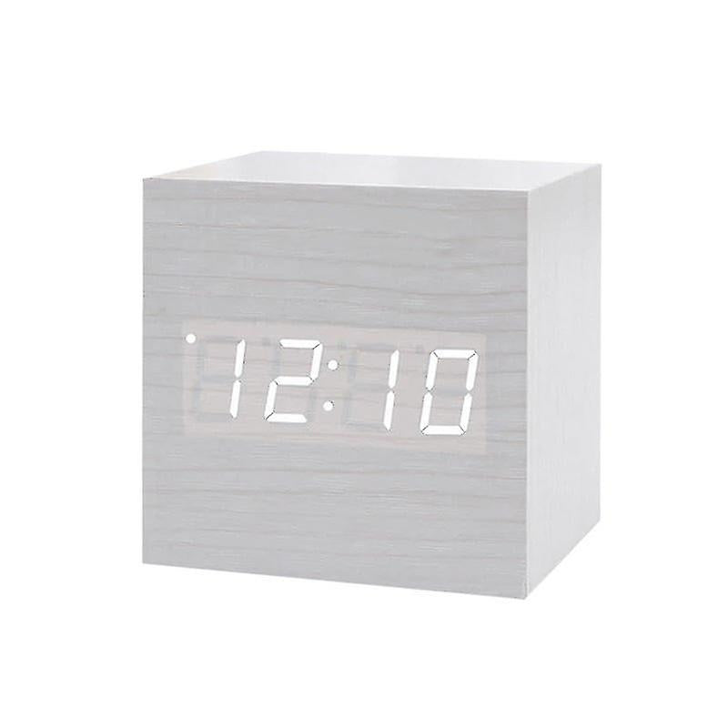 Alarm Clocks Digital Alarm Clock Square White