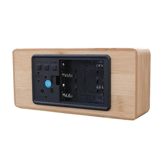 Alarm Clocks Digital alarm clock with wood design Green