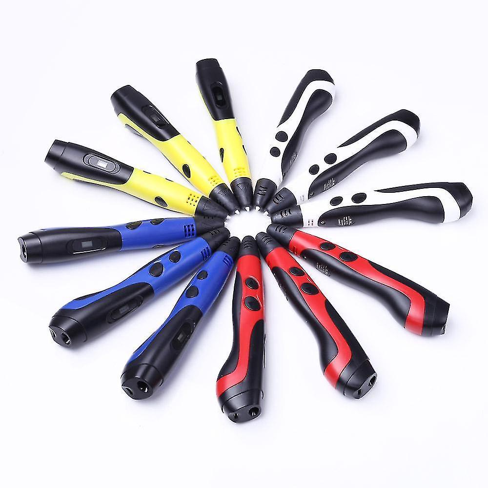 3D Printers Original model 3d pen with 20 color abs filament plastic 3 d printing pens creative toy birthday