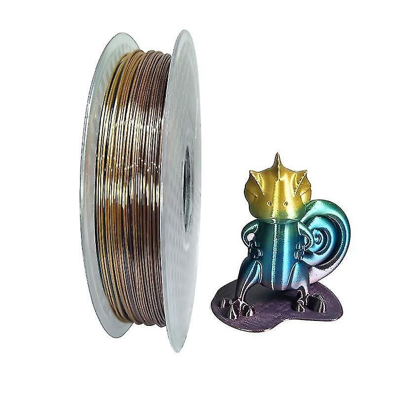 3D Printer Accessories Coloful 1.75mm pla 3d printer filament 500g shiny silk pla 3d diy filament black gold rainbow pla