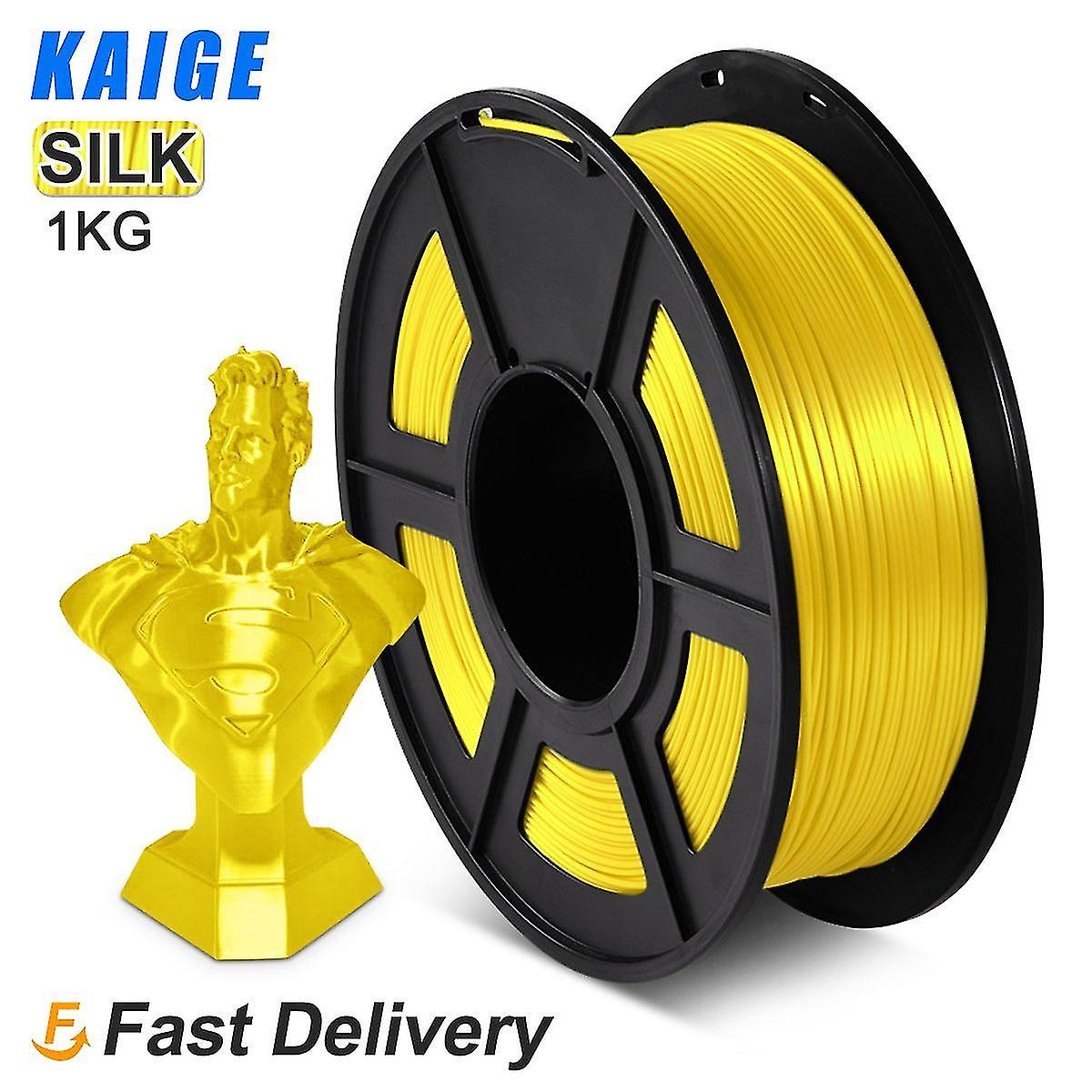 3D Printer Accessories Kaige pla silk sublimation filament 1kg 1.75mm tolerance +0.02mm 3d printer silk effect refills