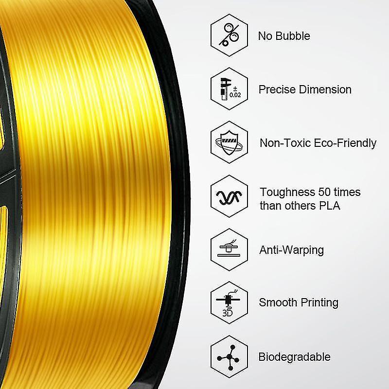 3D Printer Accessories Kaige pla silk sublimation filament 1kg 1.75mm tolerance +0.02mm 3d printer silk effect refills