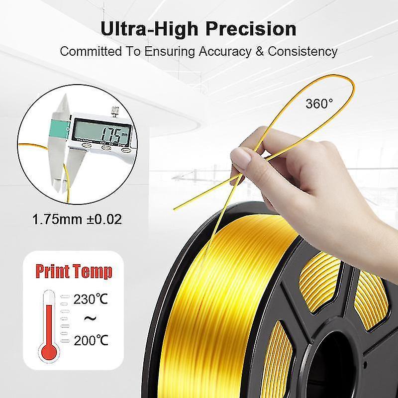 3D Printer Accessories Kaige pla silk sublimation filament 1kg 1.75mm tolerance +0.02mm 3d printer silk effect refills