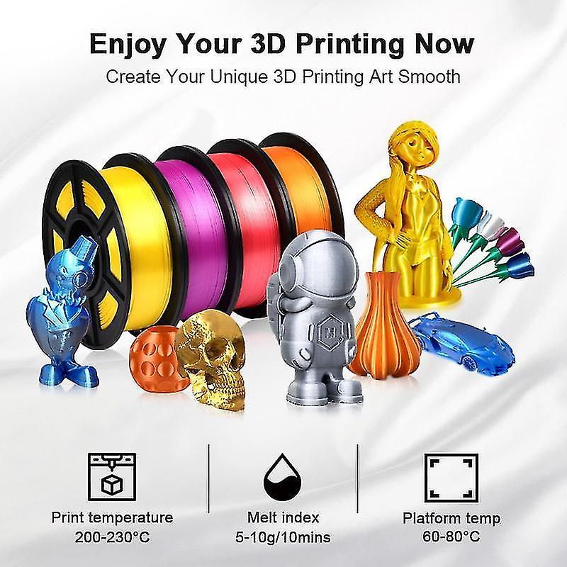 3D Printer Accessories Kaige pla silk sublimation filament 1kg 1.75mm tolerance +0.02mm 3d printer silk effect refills