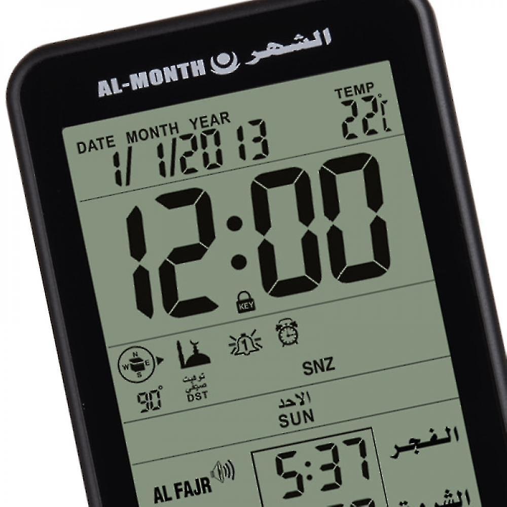 Alarm Clocks Azan Clock Muslim Mosque Iqamah Prayer Fajr Time Table Clocks With Adhan Alarm And Qibla Direction