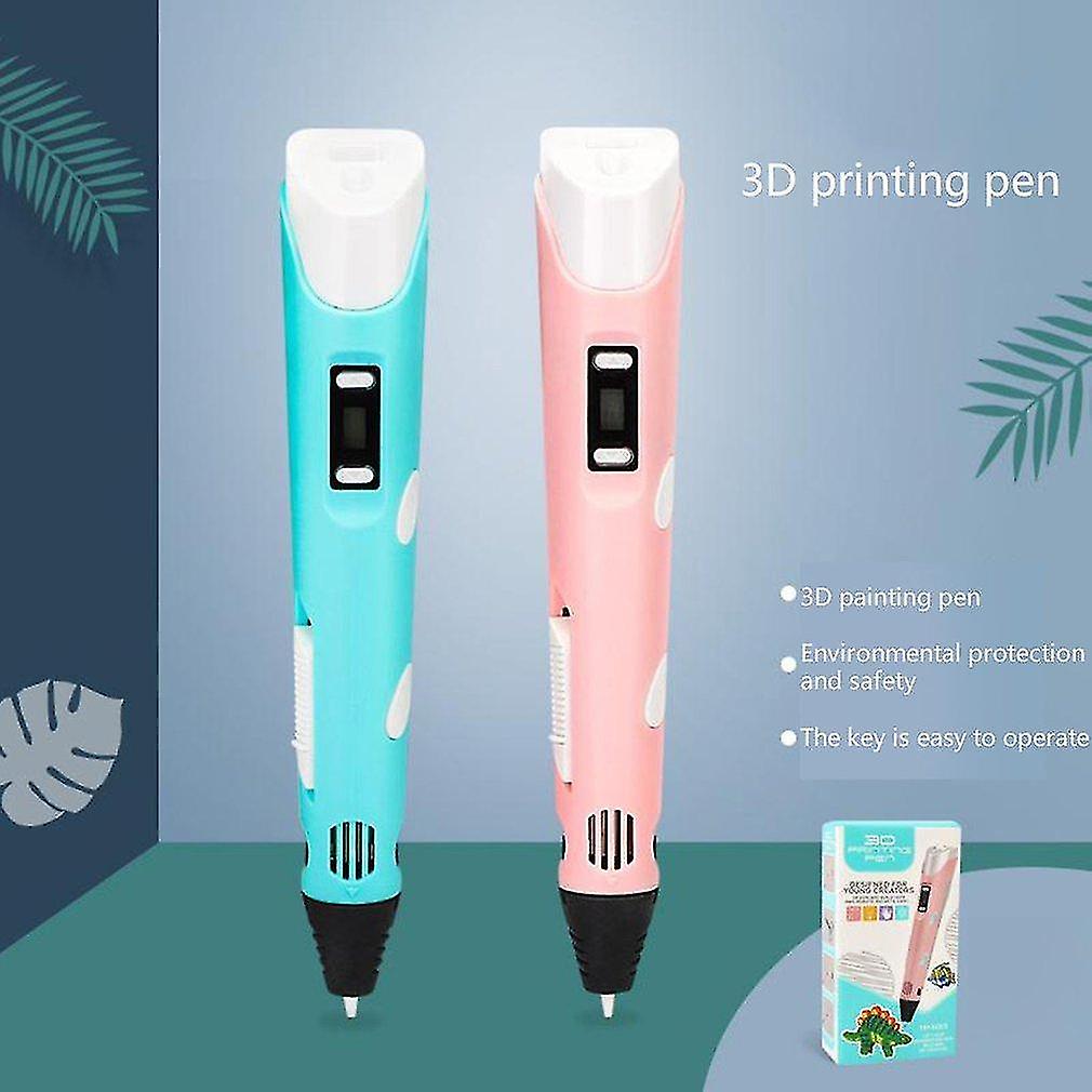 3D Printers 3D printing pen diy drawing pen with lcd display 3d pen with 10 colors 50 meter pla filament