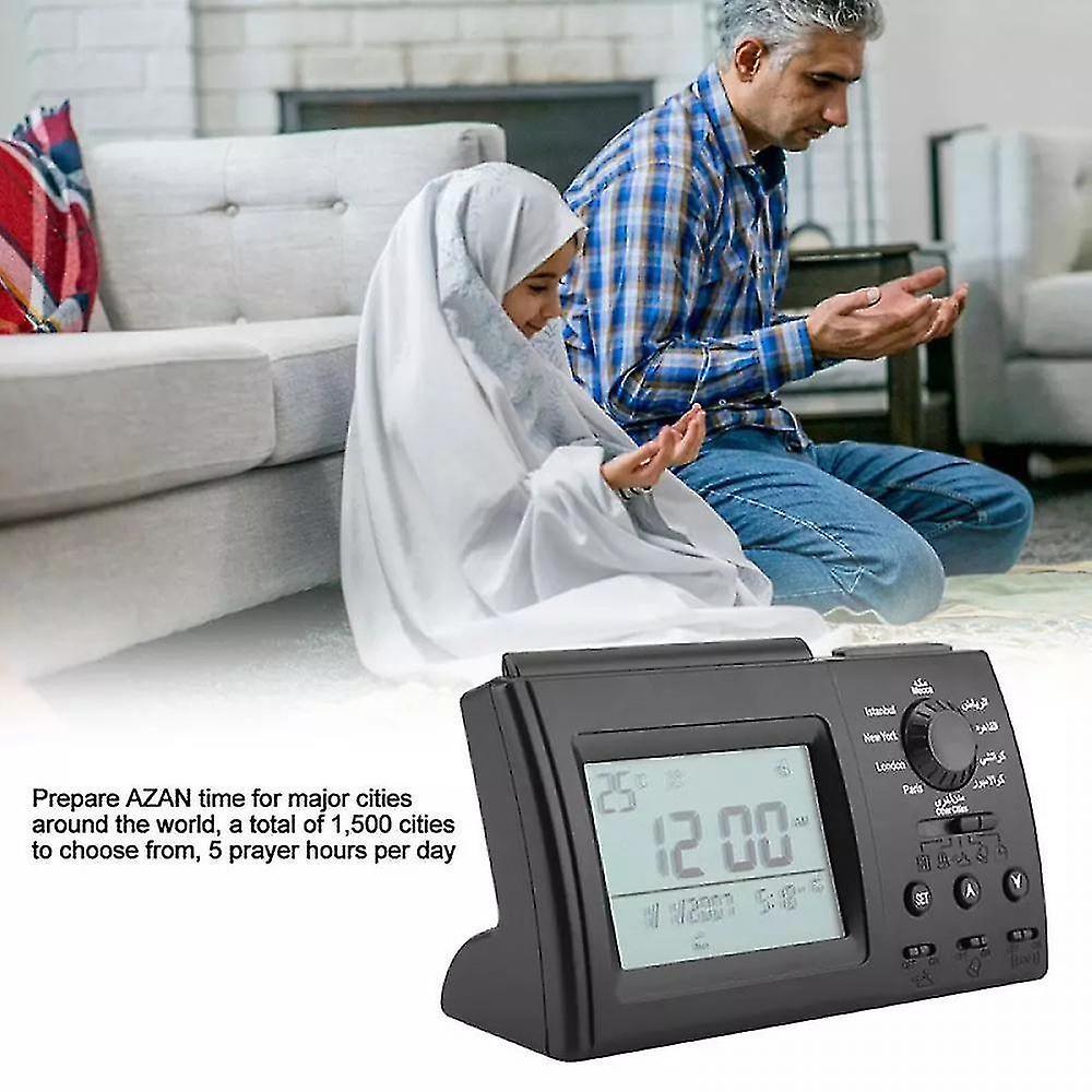 Alarm Clocks Abs Alarm Clock Automatic Islamic Azan Digital Alarm Clock Muslim Prayer Adhan Qibla Alarm Wall Desk