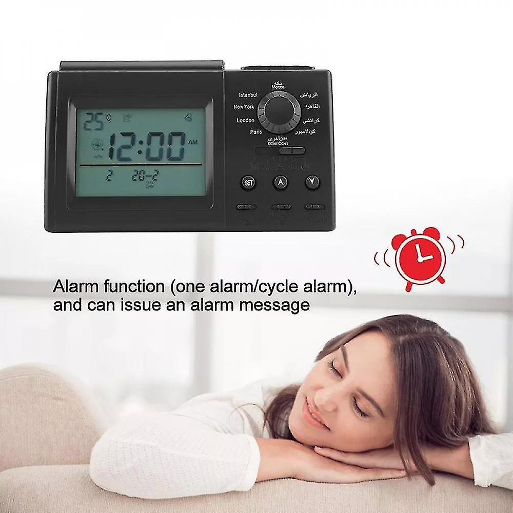 Alarm Clocks Abs Alarm Clock Automatic Islamic Azan Digital Alarm Clock Muslim Prayer Adhan Qibla Alarm Wall Desk