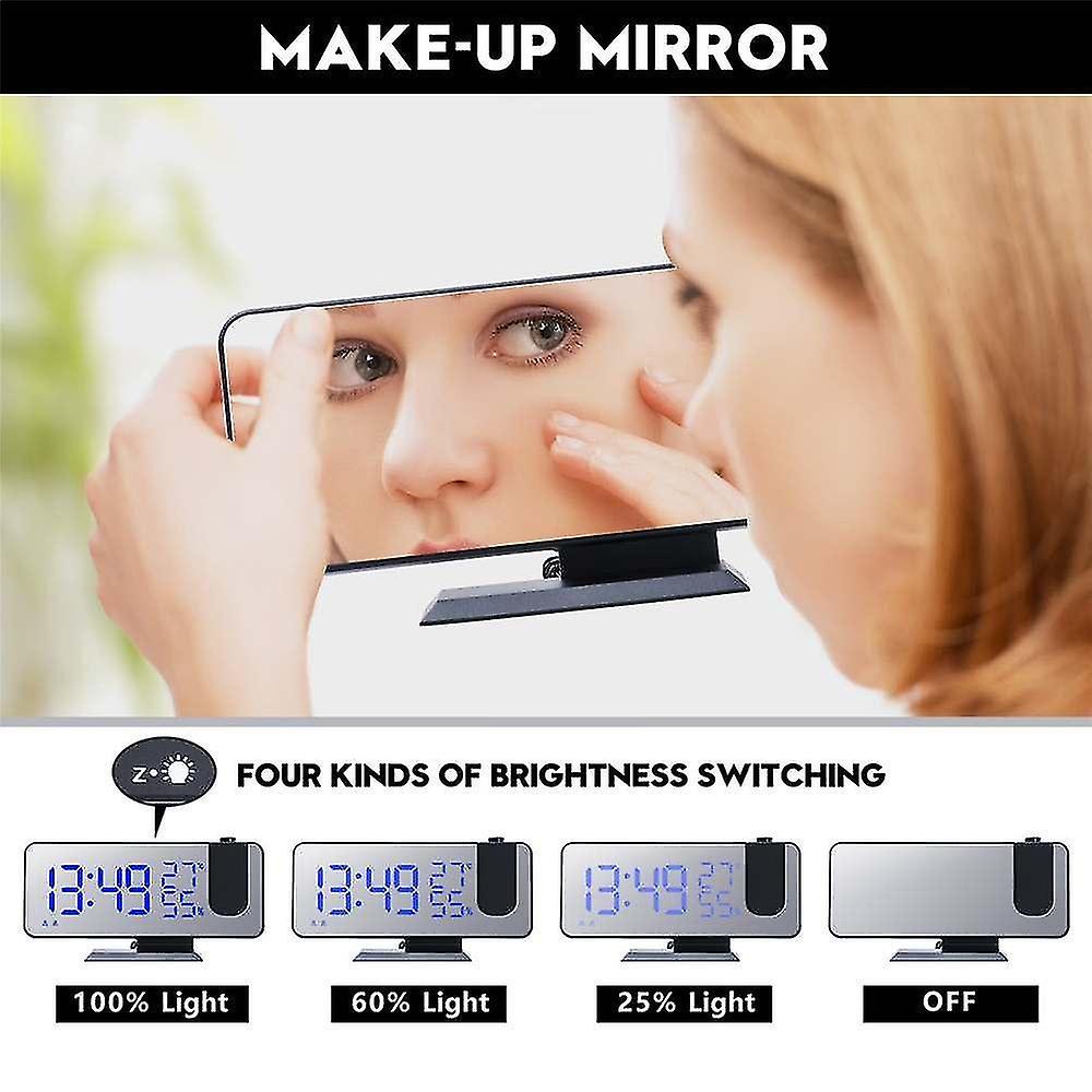 Alarm Clocks Fm Radio Led Digital Smart Alarm Clock Table Electronic Desktop Clocks Usb Wake Up Clock With