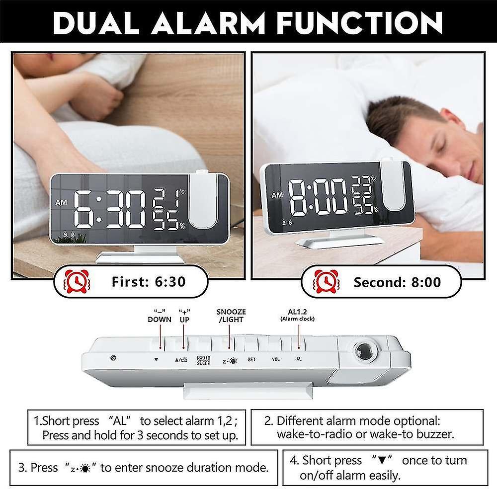 Alarm Clocks Fm Radio Led Digital Smart Alarm Clock Table Electronic Desktop Clocks Usb Wake Up Clock With