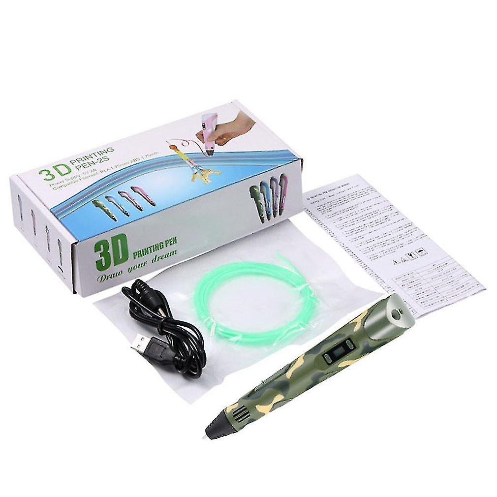 3D Printers Digital display intelligent 3d printing pen high temperature 3d graffiti painting pens with led