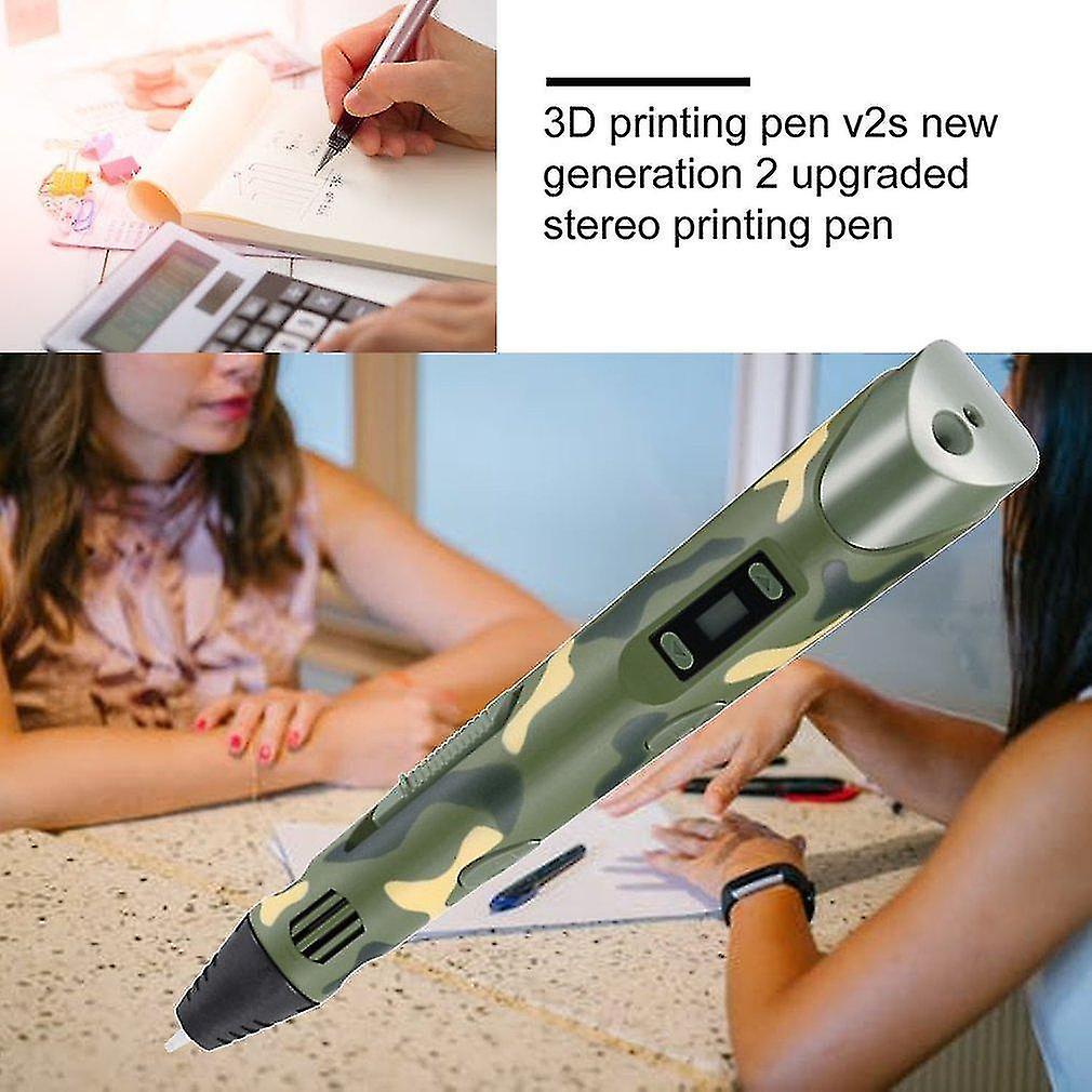 3D Printers Digital display intelligent 3d printing pen high temperature 3d graffiti painting pens with led