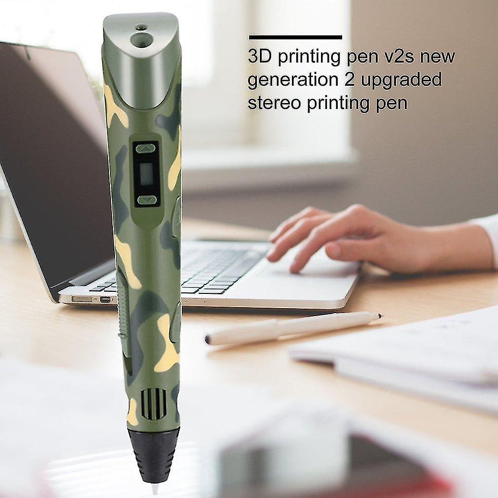 3D Printers Digital display intelligent 3d printing pen high temperature 3d graffiti painting pens with led