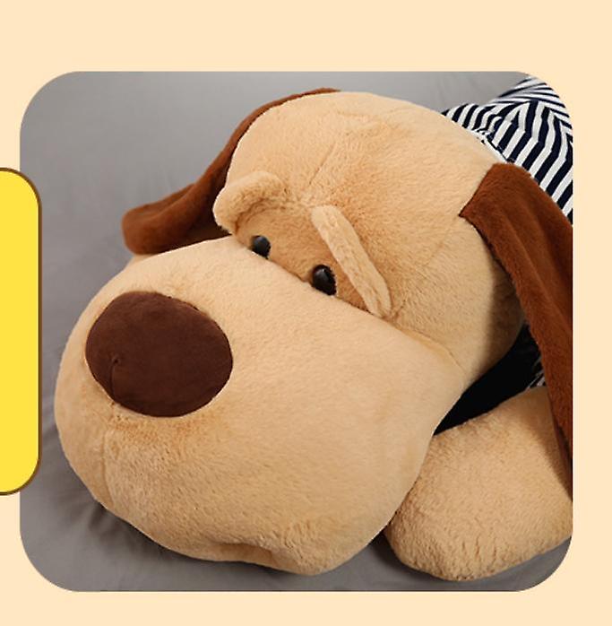 Baby Gift Sets 1pc 70CM Giant Size Soft Lying Dog Plush Toys Stuffed Animal Sleep Cushion Pillow Dolls Black