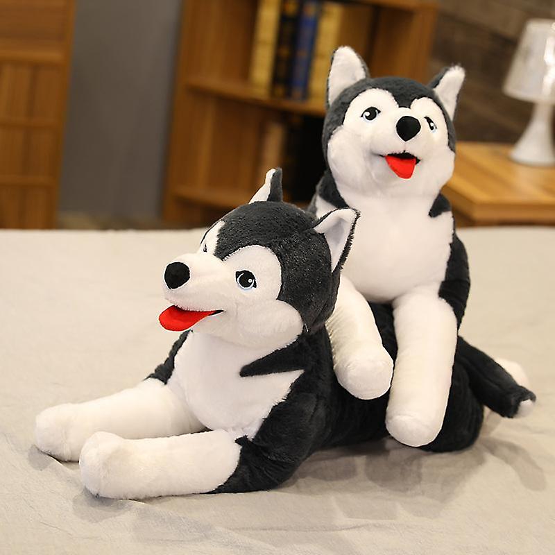 Baby Gift Sets 1pcs 70cm Lifelike Husky Dog Plush Toy Simulation Stuffed Dog Animal Toys