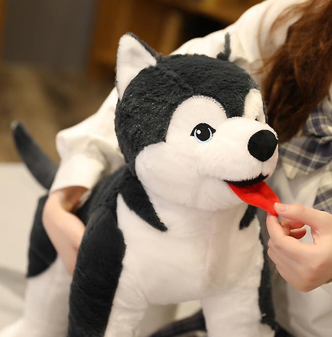 Baby Gift Sets 1pcs 70cm Lifelike Husky Dog Plush Toy Simulation Stuffed Dog Animal Toys