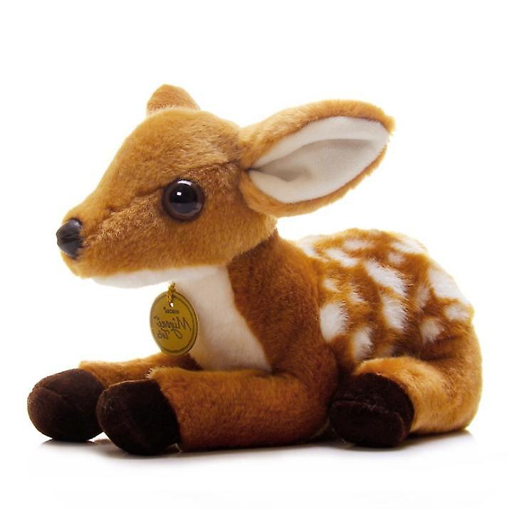 Baby Gift Sets 28cm Plush Toy Infant Deer Soft Stuffed Cartoon Sika Deer Dolls Animal Elk