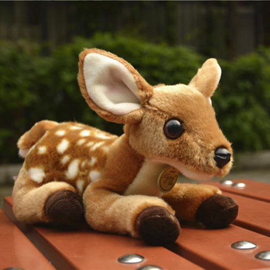 Baby Gift Sets 28cm Plush Toy Infant Deer Soft Stuffed Cartoon Sika Deer Dolls Animal Elk