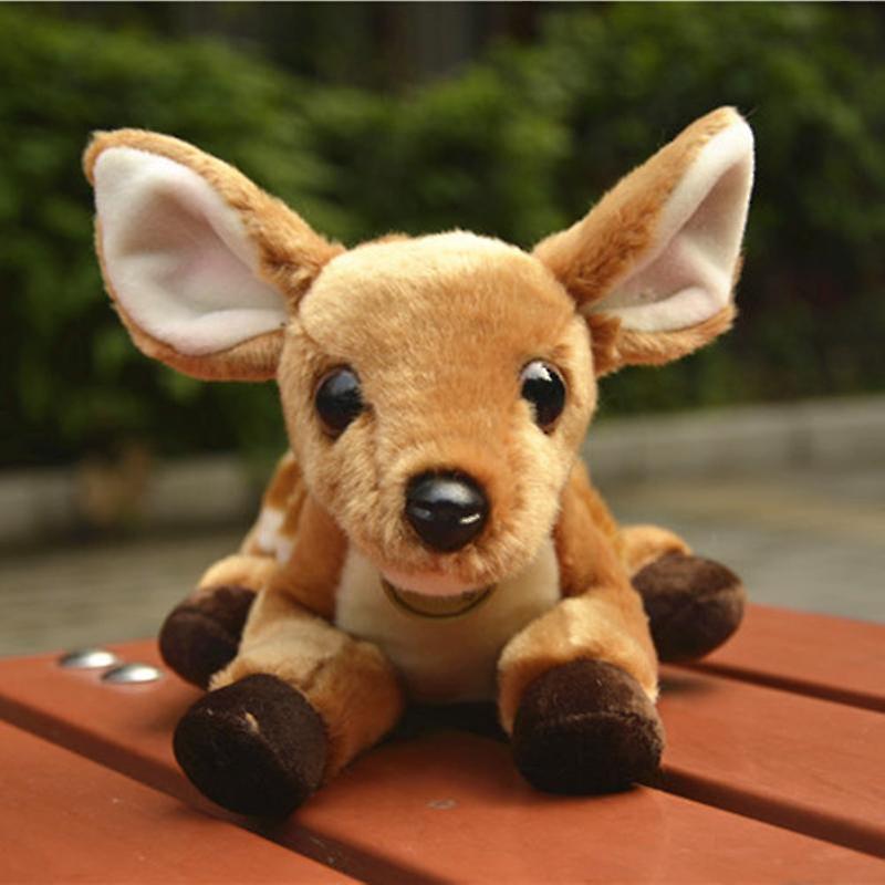 Baby Gift Sets 28cm Plush Toy Infant Deer Soft Stuffed Cartoon Sika Deer Dolls Animal Elk