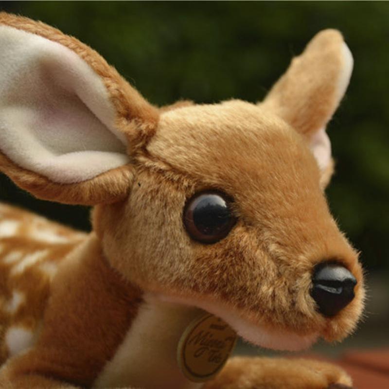 Baby Gift Sets 28cm Plush Toy Infant Deer Soft Stuffed Cartoon Sika Deer Dolls Animal Elk