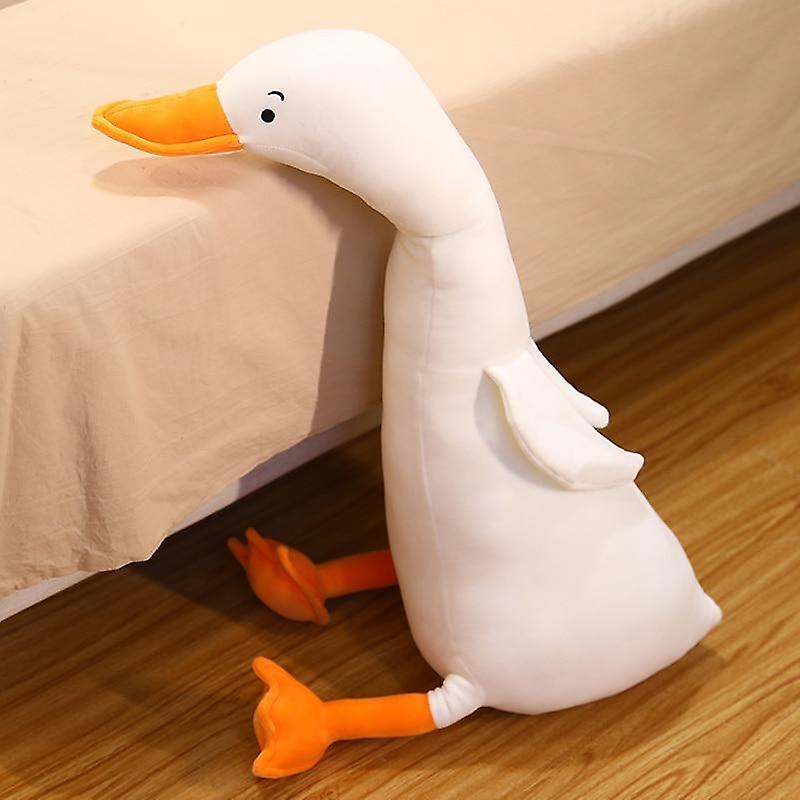 Baby Gift Sets 1pc 70 CM Lovely Goose Plush Toys Stuffed Soft Animal Sleeping Pillow Goose Cushion White