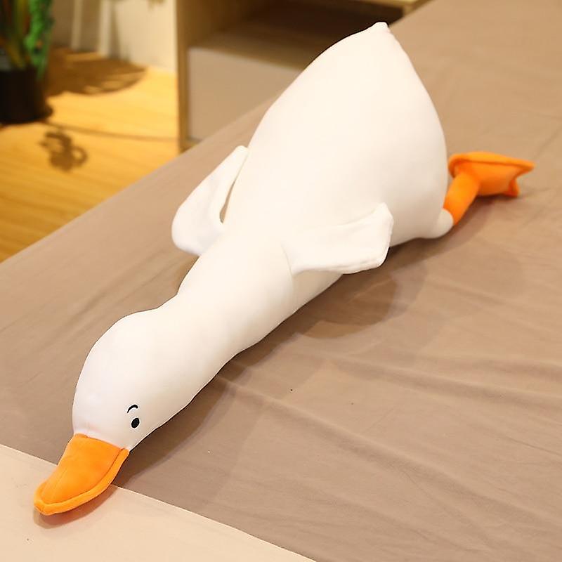 Baby Gift Sets 1pc 70 CM Lovely Goose Plush Toys Stuffed Soft Animal Sleeping Pillow Goose Cushion White