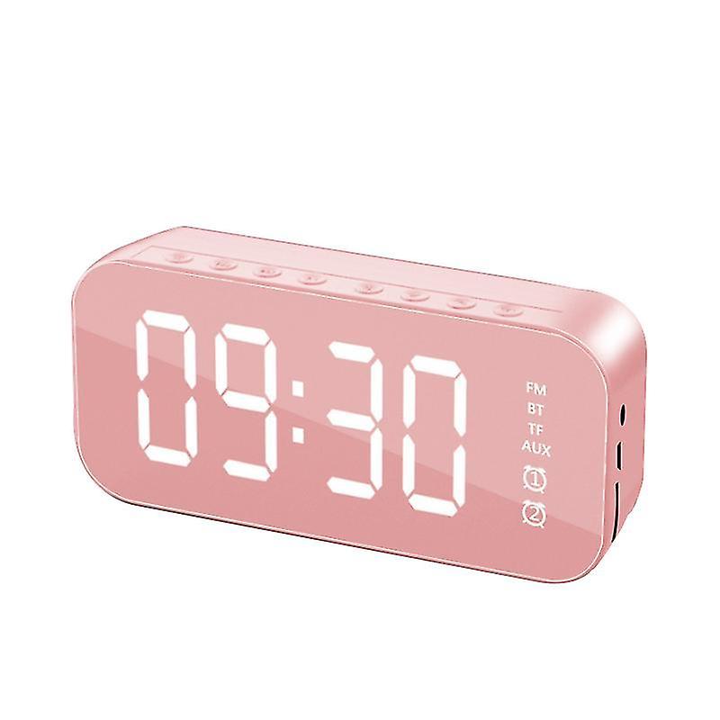 Alarm Clocks Multifunctional LED digital alarm clock and bluetooth speaker Black