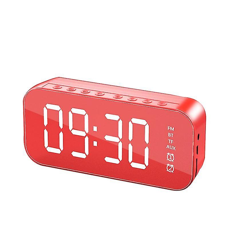 Alarm Clocks Multifunctional LED digital alarm clock and bluetooth speaker Black