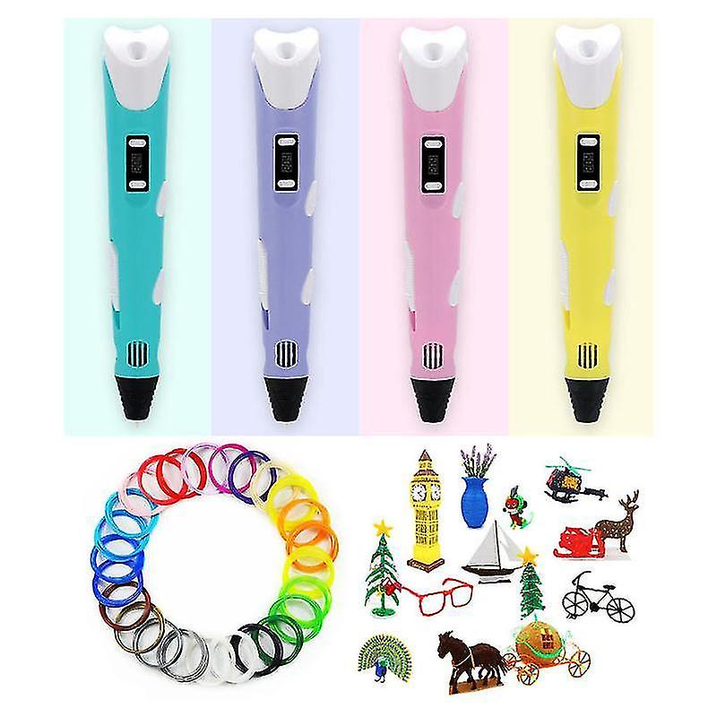 3D Printers 3D pen screen diy 3d printing pen with abs pla filament creative toy gift 3 d printer pen drawing