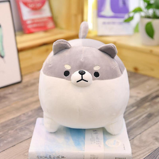 Baby Gift Sets 40cm Cute Shiba Inu Dog Plush Toy Stuffed Soft Kawaii Animal Cartoon Pillow Lovely Gift Grey