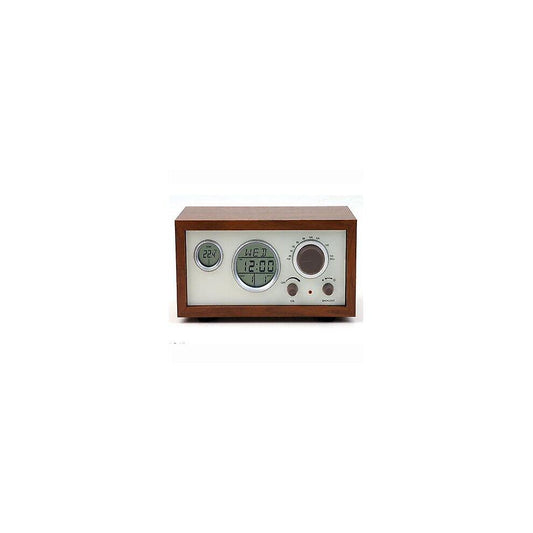 Alarm Clocks SY-601 Retro Design Wooden Compact Digital FM Radio with LED Time temperature Display Alarm Clock