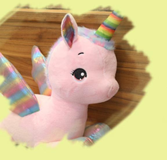 Baby Gift Sets 40cmMythical Unicorn Plush Toys Soft Stuffed Cartoon Animal Horse Baby Pillows Pegasus Dolls Pink