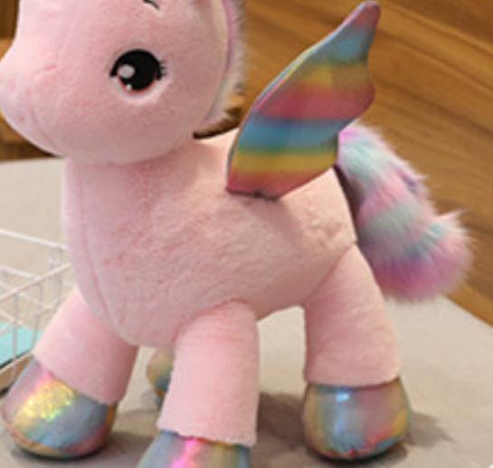 Baby Gift Sets 40cmMythical Unicorn Plush Toys Soft Stuffed Cartoon Animal Horse Baby Pillows Pegasus Dolls Pink