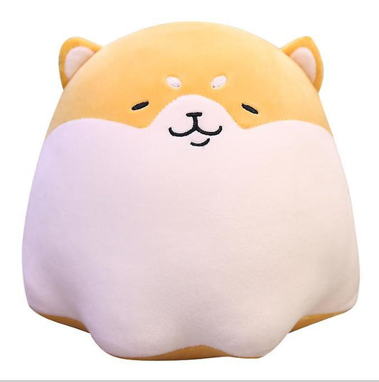 Baby Gift Sets 30cm Fat Round Cute Shiba Inu Dog Plush Doll Stuffed Animal Puppy Dog Plush Toys Brown